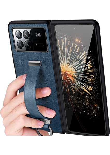 Xiaomi Karışımı Için Kat 2 5g Kasa El Kayışı Kickstand Deri+Pc+Tpu Telefon Kapak-Turun (Yurt Dışından)