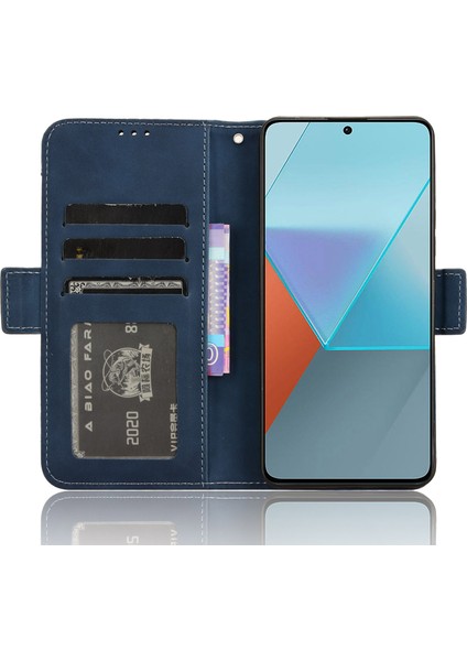 Xiaomi Redmi Için Note 13 Pro 5g Pu Deri Kılıf Telefon Kapağı Cüzdan Stand-Mavi (Yurt Dışından) fiyatları