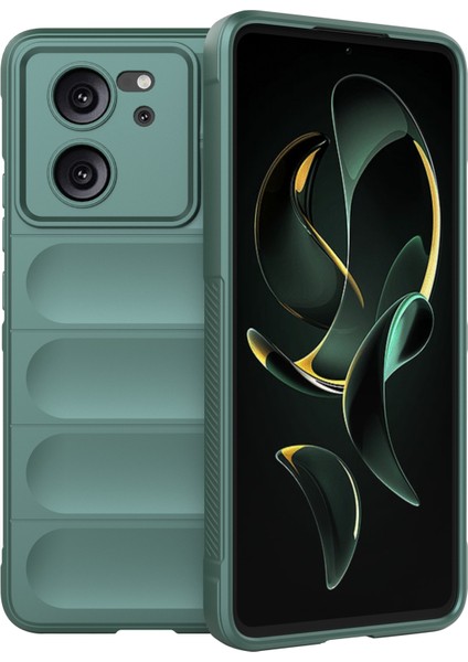 Xiaomi Redmi K60 ULTRA/13T/13T Pro Slim-Fit Tpu Telefon Kılıfı Şok Geçirmez Cep Telefonu Kapak Yeşili (Yurt Dışından)