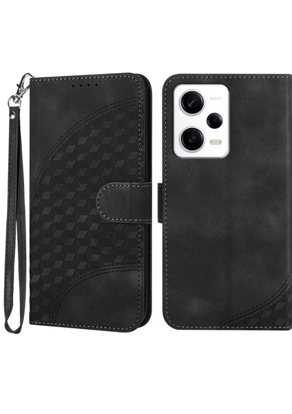 Xiaomi Redmi Için Note 12 Pro+ 5g Cüzdan Telefon Kılıfı Fil Baş Desen-Black (Yurt Dışından)