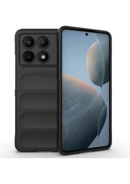 Xiaomi Redmi Için K70E 5g Kasa Yumuşak Esnek Tpu Telefon Kapak Black (Yurt Dışından)