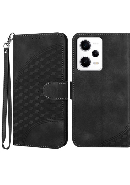 Xiaomi Redmi Için Note 12 Pro 5g/12 Pro Speed ​​5g/poco X5 Pro 5g Deri Kılıf Telefon Cüzdan Black (Yurt Dışından)