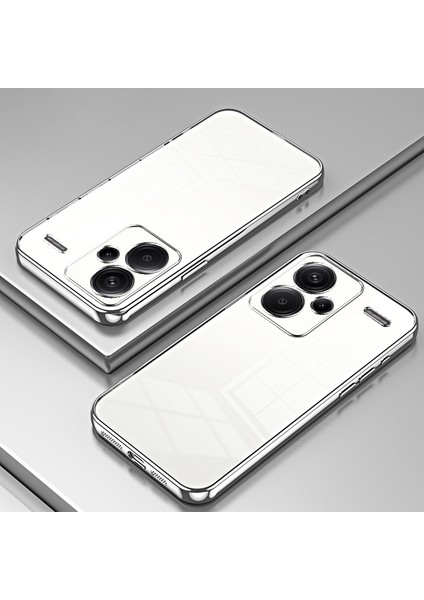 Xiaomi Redmi Için Note 13 Pro+ 5g Kasa Crystal Clear Yumuşak Tpu Telefon Kabuğu Hassas Lens Kesme Silver (Yurt Dışından) fiyatları