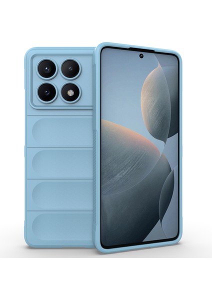 Xiaomi Redmi Için K70E 5g Kasa Yumuşak Esnek Tpu Telefon Kapak Baby Blue (Yurt Dışından)