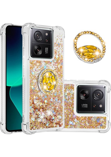 Xiaomi 13T/13T Pro/redmi K60 Ultra Kılıf Sıvı Parıltı Kickstand Telefon Kapağı-Sold/hearts Için (Yurt Dışından)