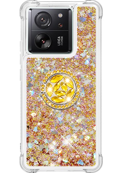 Xiaomi 13T/13T Pro/redmi K60 Ultra Kılıf Sıvı Parıltı Kickstand Telefon Kapağı-Sold/hearts Için (Yurt Dışından) fiyatları