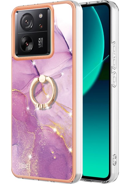 Xiaomi 13T/13T Pro/redmi K60 Ultra Tpu Telefon Kılıfı Dönme Halkası Koruyucu Kapak Morası 001 (Yurt Dışından)