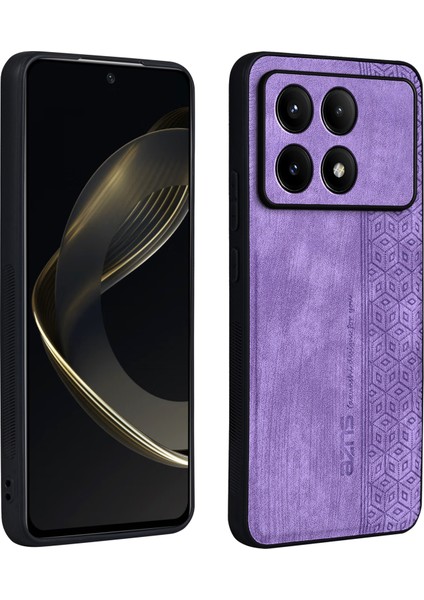 Xiaomi Redmi Için K70E 5g Telefon Kılıfı Şık Baskılı Doku Kapak Morası (Yurt Dışından)