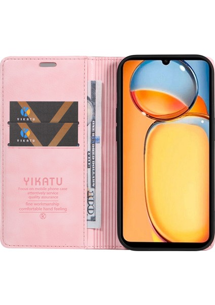 Xiaomi Redmi Için 13C 4g/poco C65 4g Cüzdan Kılıfı Pu Deri Stand Telefon Kapak Pembe (Yurt Dışından) fiyatları