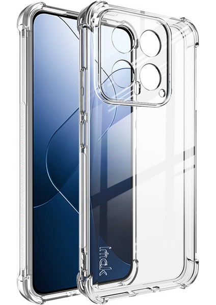 Xiaomi Için 14 Case Damla Dirençli Hava Yastığı Köşesi Clear Tpu Telefon Kapak Şömine (Yurt Dışından)