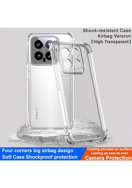 Xiaomi Için 14 Case Damla Dirençli Hava Yastığı Köşesi Clear Tpu Telefon Kapak Şömine (Yurt Dışından) fiyatları