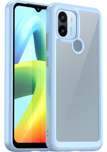 Xiaomi Redmi A2+ 4g/a1+ 4g/poco C50 4g Kasa Başka Droaf Tpu+ Akrilik Cep Telefonu Geri Kapak Blue (Yurt Dışından)