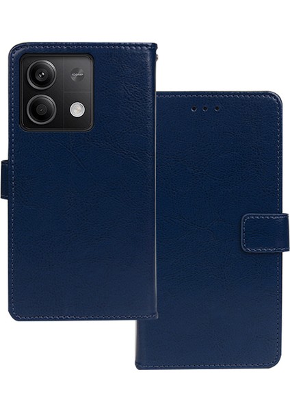 Xiaomi Için Redmi Note 13 5g Case Çılgın At Doku Fotoğraf Yuvası Telefon Muhafızları Kapak Blue (Yurt Dışından)
