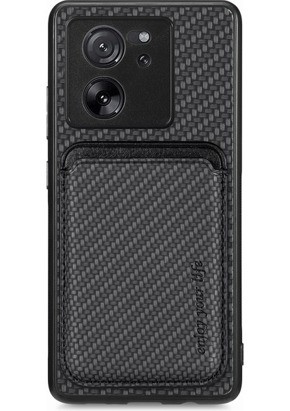 Xiaomi 13T/13T Pro/redmi K60 Ultra Kasa Manyetik Çıkarılabilir Kart Tutucu Telefon Kapak Black (Yurt Dışından)