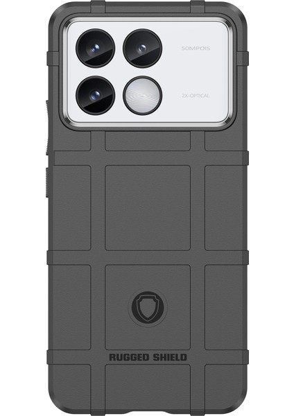 Xiaomi Redmi K70 Pro 5G/K70 5g Case Square Grid Doku Tpu Telefon Kapak Black (Yurt Dışından)