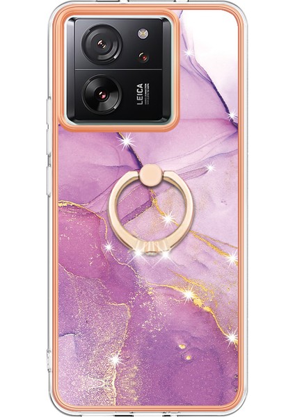 Xiaomi 13T/13T Pro/redmi K60 Ultra Tpu Telefon Kılıfı Dönme Halkası Koruyucu Kapak Morası 001 (Yurt Dışından) fiyatları