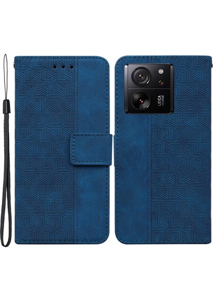 Xiaomi Redmi K60 ULTRA/13T/13T Pro Case Pu Deri Cüzdan Stand Telefon Kapak-Mavisi (Yurt Dışından)