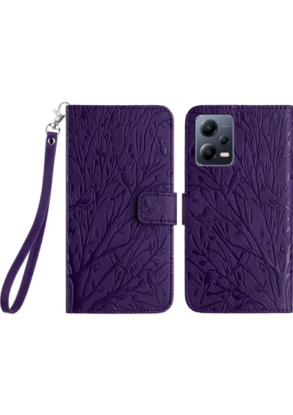 Xiaomi Redmi Için Note 12 5g (Çin)/(Hindistan)/(Global)/poco X5 5g Case Cüzdan Telefon Kapağı Stand-Morallu (Yurt Dışından)