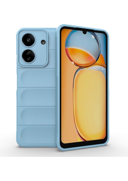 Xiaomi Redmi 13C 4g/poco C65 4g Vaka Şok Geçirmez Tpu Telefon Kapak Baby Blue (Yurt Dışından)