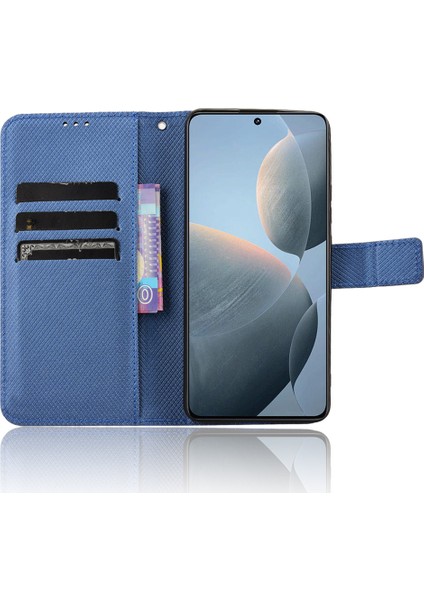 Xiaomi Için Redmi K70E 5g/poco X6 Pro 5g Telefon Kılıfı Cüzdan Bilek Kayışı Kart Yuvaları Deri Kapak Mavisi (Yurt Dışından) fiyatları