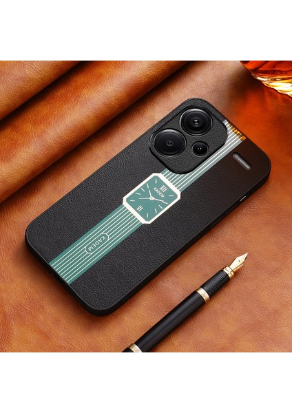 Xiaomi Redmi Için Note 13 Pro+Durum Etkisi Dayanıklı Pu Deri+Tpu+Akrilik Telefon Kapak Yeşil (Yurt Dışından) fiyatları