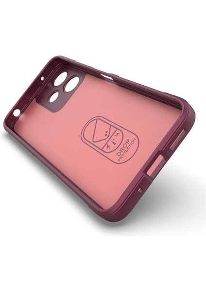 Xiaomi Redmi Için 12 5g (Global)/poco M6 Pro 5g Sağlam Tpu Kapak Damla Koruma Telefon Kazası Kırmızı (Yurt Dışından) fiyatları