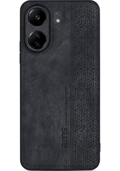 Xiaomi Redmi 13C 4g/poco C65 4g Case Anti-Fall Pu Deri+Tpu Tpu Telefon Kapağı Black (Yurt Dışından)