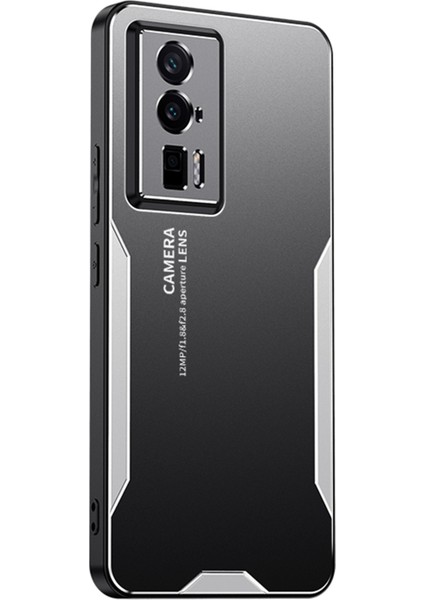Xiaomi Redmi K60 5g Telefon Kılıfı Metal+Tpu+Pc Kapak Kamera Lens Koruma Silver (Yurt Dışından)