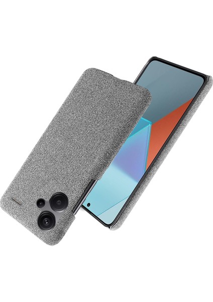 Xiaomi Redmi Için Note 13 Pro+ 5g Ince Fit Kılıf Akıllı Telefon Kapağı Şok Geçirmez Kumaş+ Pc Telefon Kabuk Işığı Gri (Yurt Dışından) fiyatları