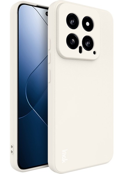 Xiaomi Için 14 Case Düz Kenar Esnek Tpu Telefon Geri Kapak-Beyaz (Yurt Dışından)