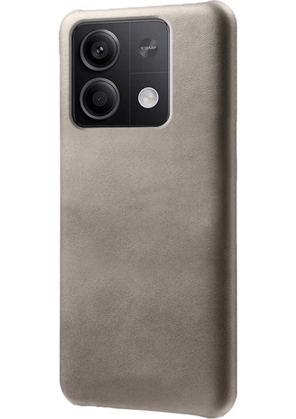 Xiaomi Için Redmi Note 13 5g Case Balf Dokusu Önleyici Pu+Pc Telefon Shell-Grey (Yurt Dışından)