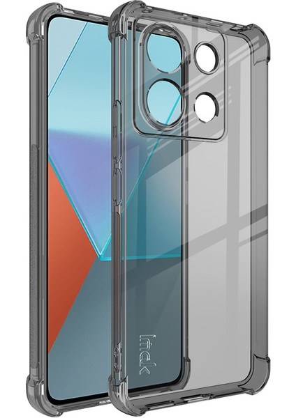 Xiaomi Redmi Için Note 13 Pro 5g Case Anti-Cratch Tpu Kapak Hava Yastığı Köşesi Anti Drop Telefon Kabuğu Tövbe Terazik Siyah (Yurt Dışından)