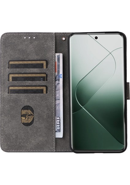 Xiaomi 14 Pro Pu Deri Akıllı Telefon Kılıfı Rfıd Shoploctıng Telefon Kapağı Strap-Brown (Yurt Dışından) fiyatları