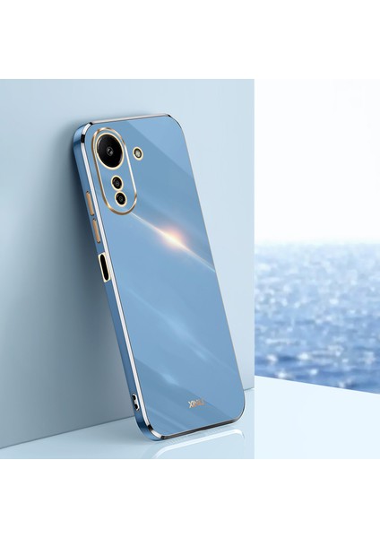 Xiaomi Redmi Için 13C 4g/poco C65 4g Kasa Elektrumanlı Altın Kenarlar Telefon Kapak-Mavisi (Yurt Dışından) fiyatları