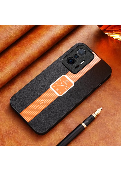 Xiaomi 11T 5G/11T Pro 5g Kapak Akıllı Telefon Protector Pu Deri+Tpu+Akrilik Vaka-Yay (Yurt Dışından)