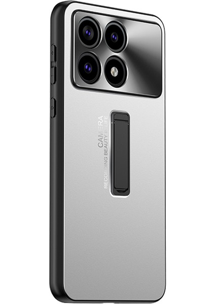 Xiaomi Redmi Için K70 5G/K70 Pro 5g Case Kickstand Pc Telefon Telefon Geri Kapak Koruyucu Silver (Yurt Dışından)