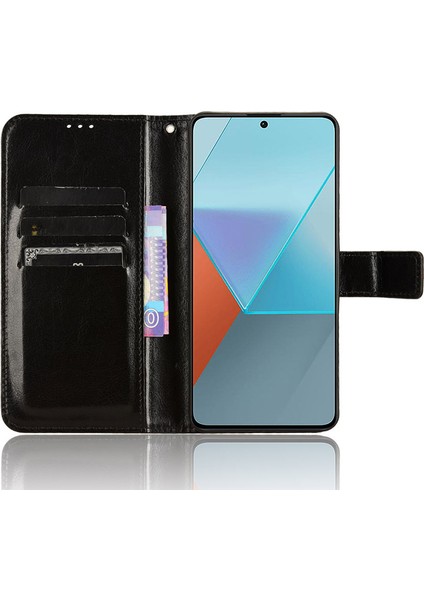 Xiaomi Redmi Için Note 13 Pro 5g Case Pu Deri Telefon Stand Kapağı Black (Yurt Dışından) fiyatları