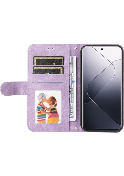 Xiaomi 14 Pro Case Için Baskılı Cilt Touch Telefon Kapağı Pu Deri Stand Cüzdan-Doğum (Yurt Dışından) fiyatları