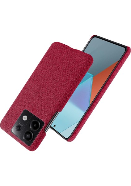 Xiaomi Redmi Için Note 13 Pro 5g Vaka Şok Geçirmez Telefon Kapağı Bezi+Pc Cep Telefonu Kabuğu Kırmızısı (Yurt Dışından) fiyatları