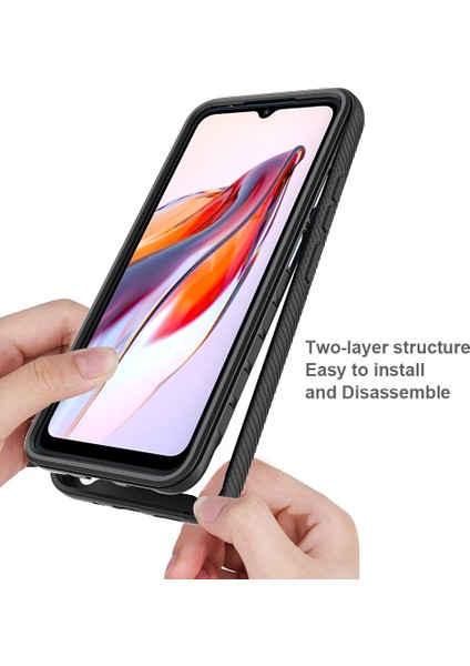 Xiaomi Redmi 12C 4g Için Telefon Kapağı, 3-1 Arada Pc+Pet Screen Koruyucu-Dark Blue ile Koruyucu Kılıf (Yurt Dışından) fiyatları