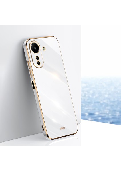 Xiaomi Redmi 13C 4g/poco C65 4g Kasa Elektrikleştirilmiş Altın ​​kengiler Telefon Kapak-Beyaz (Yurt Dışından) fiyatları