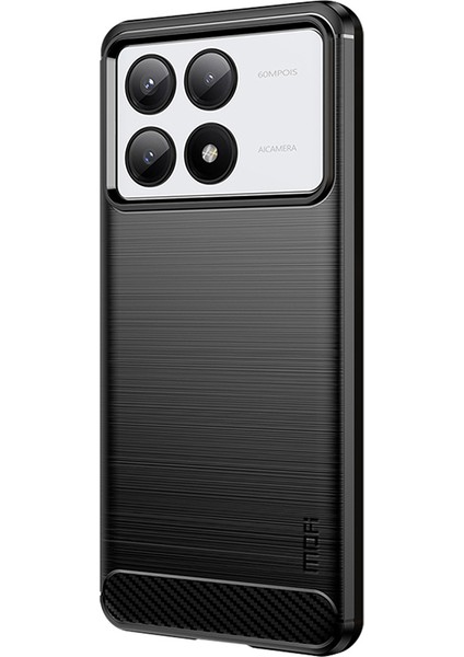 Xiaomi Redmi K70E 5g Telefon Kapağı Fırçalanmış Tasarım Tpu Telefon Kılıfı Black (Yurt Dışından) fiyatları