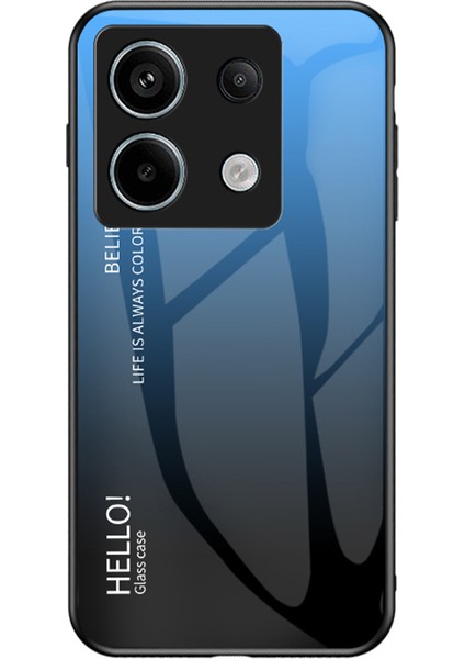 Xiaomi Redmi Için Note 13 Pro 5g Temperli Cam Kılıf Şok Geçirmez Telefon Kapak Sınıflandırıcı Mavi Siyah (Yurt Dışından)