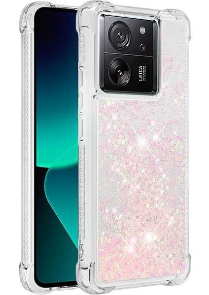 Xiaomi 13T/13T Pro/redmi K60 Ultra Kasa Hareketli Bling Tpu Kapak-Pınk/pentagramlar (Yurt Dışından)