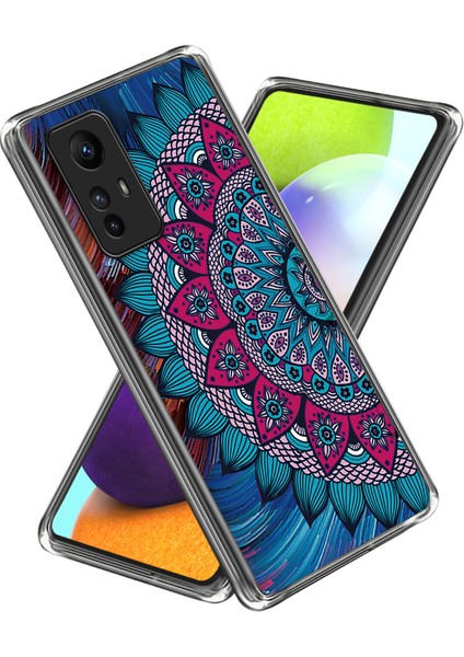 Xiaomi Redmi Için Note 12S 4g Tpu Imd Desen Baskı Mandala Çiçeği ile Telefon Kapağı (Yurt Dışından)