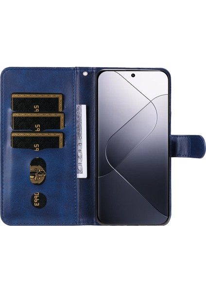 Buzağı Doku Deri Deri Flip Kapak Xiaomi Için 14 Pro Kasası Bir Kasa Zıpper Cep Ana Bölüm Anaya (Yurt Dışından) fiyatları