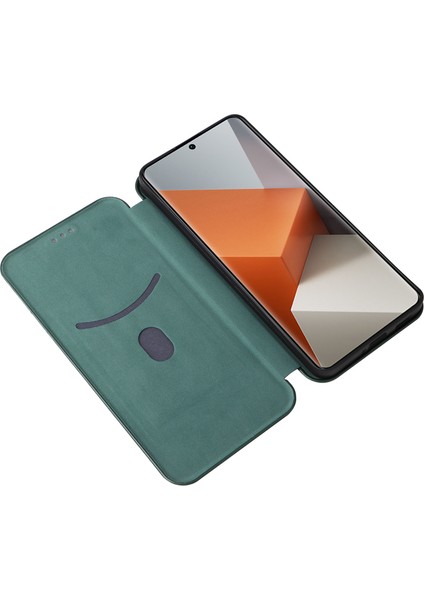 Xiaomi Redmi Için Note 13 Pro+ 5g Kasa Stand Telefon Deri Kapağı Kart Tutucu Yeşili (Yurt Dışından) fiyatları