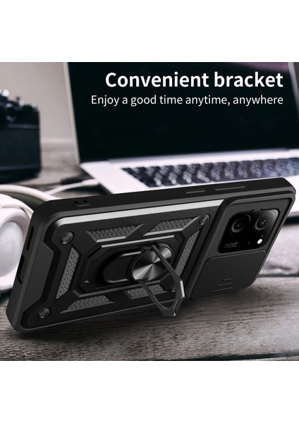 Xiaomi Için Redmi K60 ULTRA/13T/13T Pro Case Pc + Tpu Kickstand Telefon Kapağı + Slayt Lens Koruma Yeşili (Yurt Dışından) fiyatları