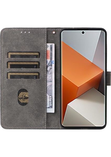 Xiaomi Için Redmi Note 13 Pro+ Cüzdan Telefon Kılıfı Rfıd Blowantıctıon Pu Deri Deri Flip Telefon Kapağı Kayış-Brown (Yurt Dışından) fiyatları