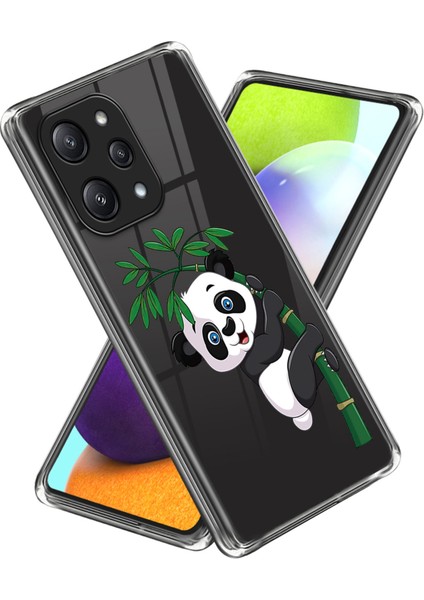 Xiaomi Redmi 12 5g (Global)/poco M6 Pro 5g Tpu Desen Baskı Panda ve Bambu (Yurt Dışından)